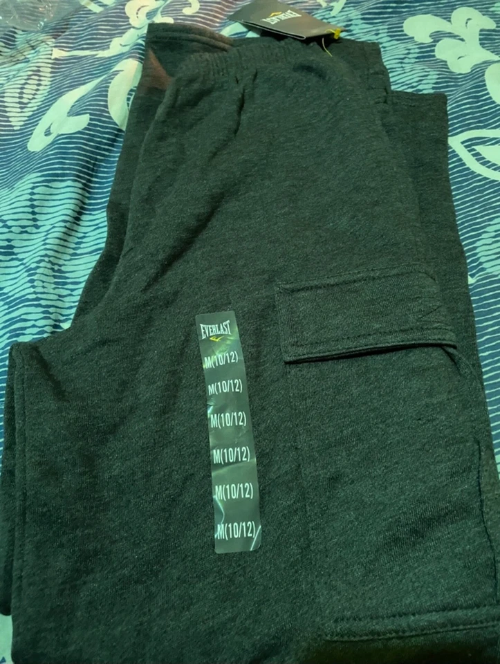 Brand New Boys Everlast Sweatpants,cargo pajama pants Size M10-12  - Image 1 of 2