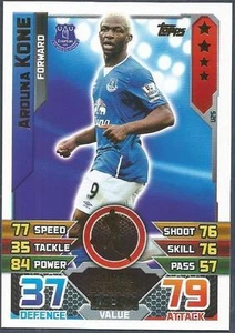 TOPPS MATCH ATTAX 2015-16- #U25-EVERTON-SUPER STRIKER-AROUNA KONE - Picture 1 of 1