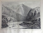 Aragon, Rio Guadalaviar, Lithograph Original Of Parcerisa 1839-1865