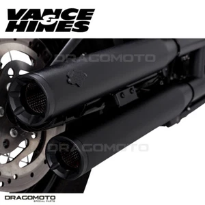 Harley FXBR 1923 ABS Softail Breakout 117 2023 Exhaust Vance & Hines 46312 Black - Picture 1 of 5