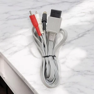 Official Nintendo Wii S-Video AV Cable RVL-010 S Terminal Wii Wii U Tested - Picture 1 of 5