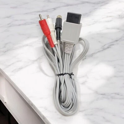 Official Nintendo Wii S-Video AV Cable RVL-010 S Terminal  Wii Wii U Tested - Image 1 of 4