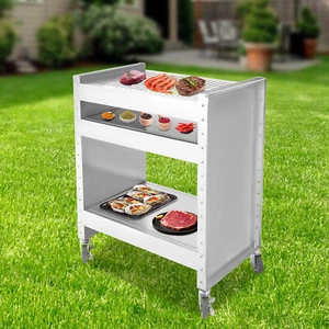 Carro Barbacoa Acero Inoxidable Carro Barbacoa Móvil Rectangular Carro Picnic Con 4 Ruedas - Imagen 1 de 18