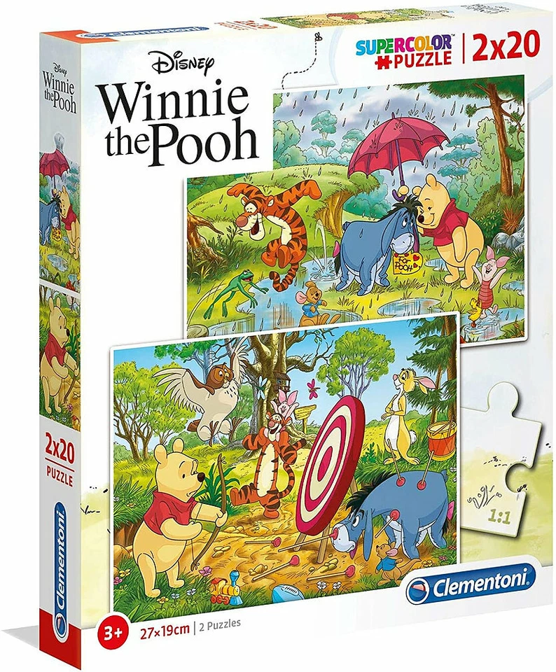 due puzzle Winnie the POOH  20 pz * CLEMENTONI * nuovo in confezione di vendita - Immagine 1 di 1