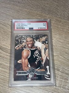 1996 PRESS PASS KOBE BRYANT #13 SILVER SWISSSH PSA 7