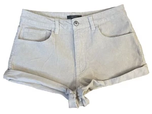 Forever 21 Womens Shorts Cut Off Corduroy cotton Stretch Beige Size 29 - Picture 1 of 5