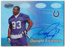 2002 Bowman's Best Rookie Auto DWIGHT FREENEY #132 Indianapolis Colts RC