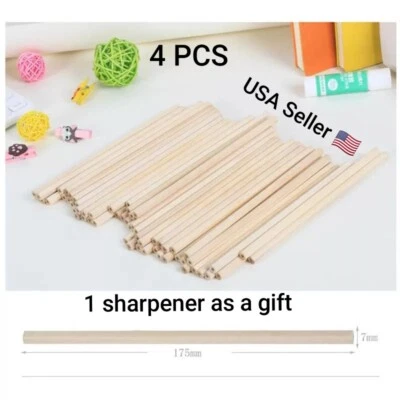 Natural Wood HB Hexagon Pencil Student Professional  Standard Painting Non-toxic - Image 1 of 4