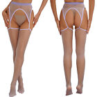 Womens Lingerie Control Top Stockings Costume Pantyhose Crotchless Footwear
