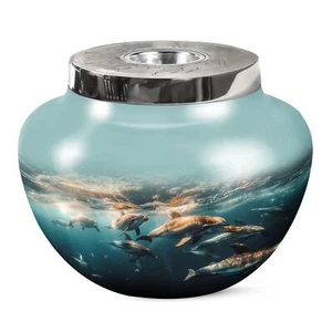 Dolphin Funeral Urns For Human Ashes Women Large Urn For Adult Male - Picture 1 of 7