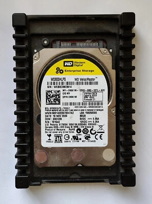 Western Digital WD VelociRaptor WD800HLFS 80GB 10k RPM 3.5" SATA HDD - Test OK! - Image 1 of 3