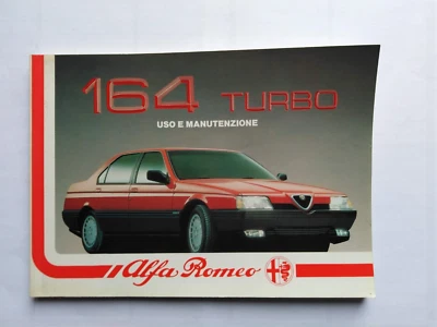 ALFA ROMEO 164 TURBO    LIBRETTO USO MANUTENZIONE   03/1988    (582) - Immagine 1 di 4