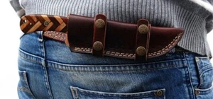 Funda de cuero para cuchillo de hoja fija de transporte horizontal funda vertical x342 - Imagen 1 de 3