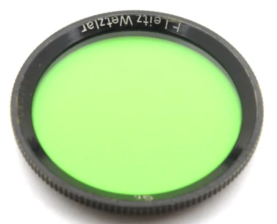 E.Leitz (Leica) E34 Screw-In Green (FBXOO) Filter - Cleaned and Checked - Image 1 of 3
