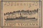 75 PFENNIG 1921 Stadt VEGESACK Bremen DEUTSCHLAND Notgeld Banknote #PF457.D