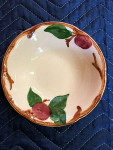  Cuencos de cereal cupé vintage de cerámica de manzana franciscana EE. UU. 6" de ancho - Imagen 1 de 2