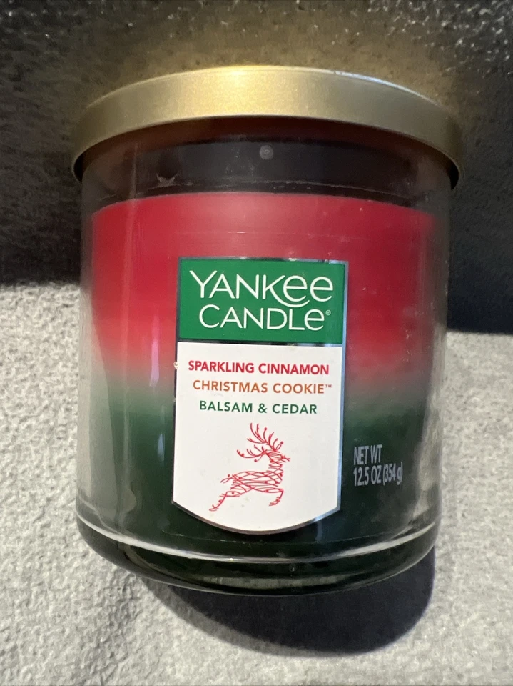 Yankee Candle Holiday Trio Sparkling Cinnamon Christmas Cookie Balsam Tumbler