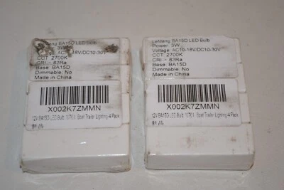LeMeng BA15D LED Bulb (QTY 8) 3W AC10-18V/DC10-30V - Image 1 of 3