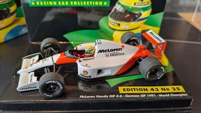 McLaren MP4/6 #1 Senna Winner German GP F1 World Champion 1991 1/43 Minichamps - Immagine 1 di 4