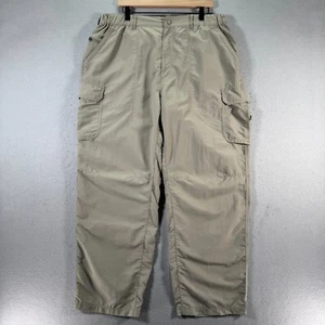 REI Cargo Pants Mens XL 30L Green Straight Leg UPF 50+ Hike Outdoor Lightweight - Picture 1 of 14