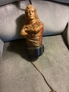 "Lámpara de escritorio grande de América nativa piezas pantalla 18"" sólida" - Imagen 1 de 10
