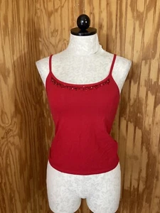 Victoria's Secret lässiger ärmelloser Pullover rot Tanktop Träger Nachtwäsche Small - Bild 1 von 9