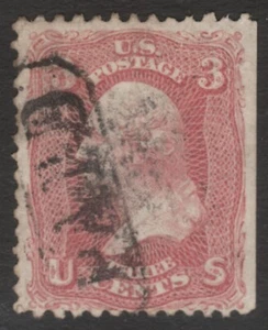 Scott #65 3 Cent Used 1861-62 Paid Cancel 65SP36-62 - Picture 1 of 2