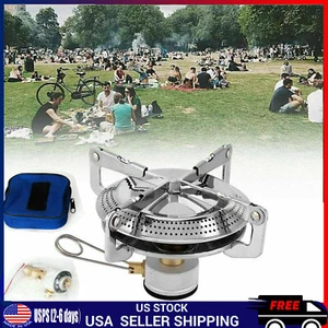 Portable Gas Propane Stove Outdoor Camping Butane Hiking Picnic Burner CookingUS - Picture 1 of 15