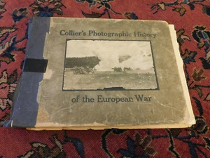 Vtg Collier's Photographic History of the European War 1915 World War I OVERSIZE - Picture 1 of 12