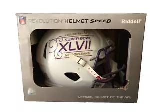 NEW ORLEANS SAINTS FULL SIZE NFL RIDDELL SPEED FOOTBALL HELMET SUPER BOWL XLV11 - Picture 1 of 10