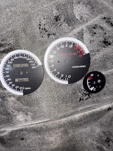 Kawasaki ZX-7R 1996-2001 MPH Aftermarket Instrument Cluster Black Gauge Faces - Picture 1 of 2