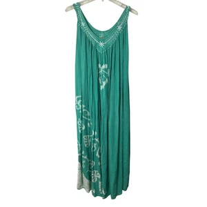 Vestido In Gear para mujer OS se adapta a la mayoría blanco verde aguamarina sin mangas boho - Imagen 1 de 8