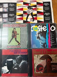 Elvis Costello My Aim Is True Blood & Chocolate The Best of First 10 Years Paint - Picture 1 of 3