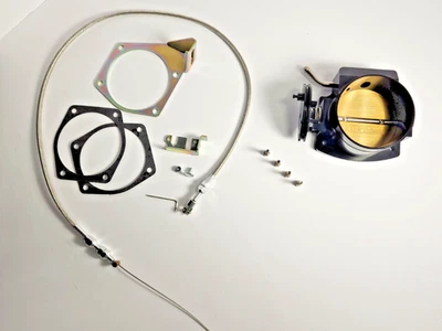 LS 102mm 4 Bolt Throttle Body Kit with Throttle Cable and Gaskets - Imagem 1 de 4