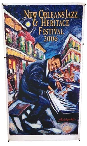 2006 New Orleans Jazz Fest Poster Fats Domino James Michalopoulos 1.768/12.500 - Bild 1 von 19