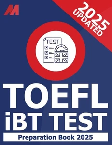 TOEFL iBT Test Preparation Book - TOEFL iBT Prep - 8 Full Practice Tests and Stu - Picture 1 of 1