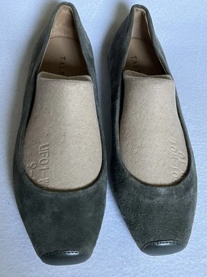 Zapatos planos de ballet Talbots para mujer talla 7,5 gris gamuza Foto 1 de 4