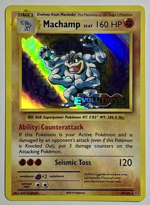 Machamp 59/108 (LP) Pre Release Stamped Promo XY Series: Evolutions 2016 Pokémon - Image 1 of 4
