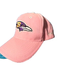 Baltimore Ravens Pink StrapBack Embroidered Logo Adult Womens Hat Cap - Picture 1 of 3