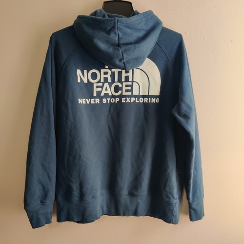 VETEMENTS Felpa con cappuccio The North Face donna grande blu felpa pull over *difetto *