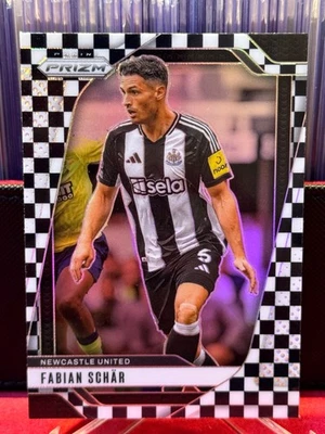 2024-25 Prizm EPL FABIAN SCHAR NEWCASTLE Checkerboard #107 - Image 1 of 2