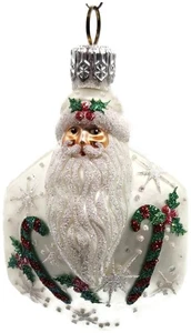 Patricia Breen Snowflake Noel Santa Claus Candy Canes Christmas Tree Ornament - Picture 1 of 10
