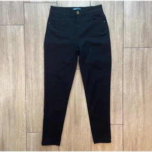 Pantalones al tobillo Draper James RSVP negros ajustados para mujer talla 6 elásticos trabajo carrera” - Imagen 1 de 9