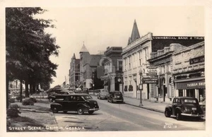 Griffin GA Georgia Street Scene Commercial Bank & Trust RPPC Photo Postcard COPY - Picture 1 of 2
