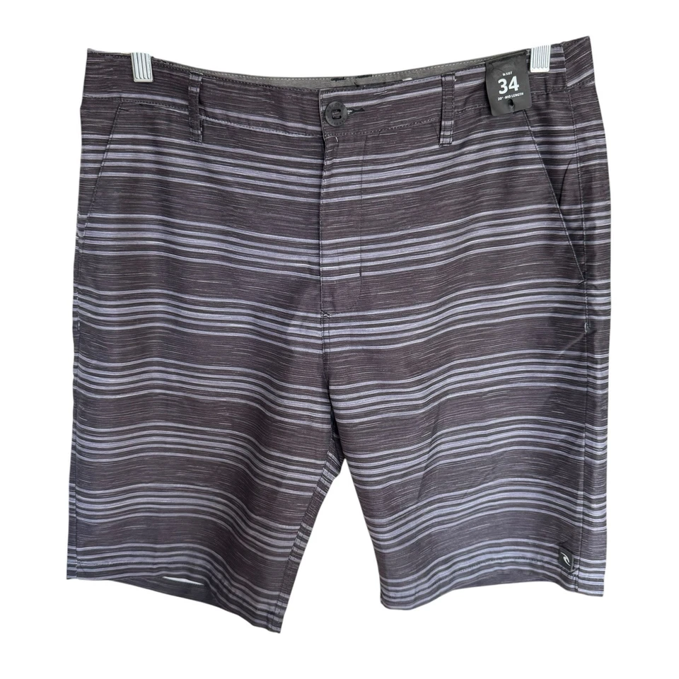 Rip Curl Boardwalk Shorts Mens 34 Stripe 20" Midlength Surfing Beach Coastal NWT - Image 1 of 4