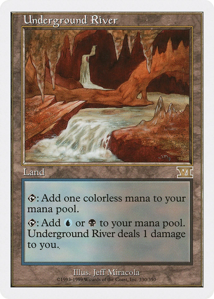 Underground River #330 (MP) Clásico Sexta Edición 6ED Magic The Gathering Foto 1 de 1