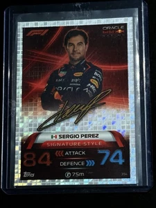 2023 F1 Topps Turbo Attax Signiture Style Sergio Perez - Picture 1 of 2