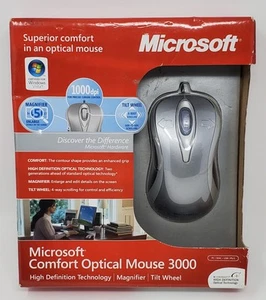 Microsoft Comfort Optical Mouse 3000 Wired Mouse NEW SEALED Please READ/See PICS - Picture 1 of 7
