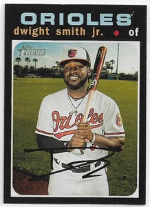 2020 Topps Heritage Dwight Smith Jr. #434 Short Print Baltimore Orioles SP - Bild 1 von 2