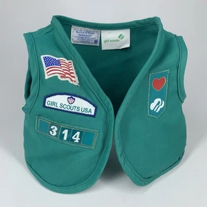 Build A Bear Werkstatt Weste Pfadfinder USA Flagge grün Puppenkleidung Truppe 314 - Bild 1 von 13